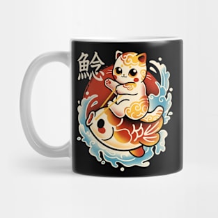 Neko cat koi fish Mug